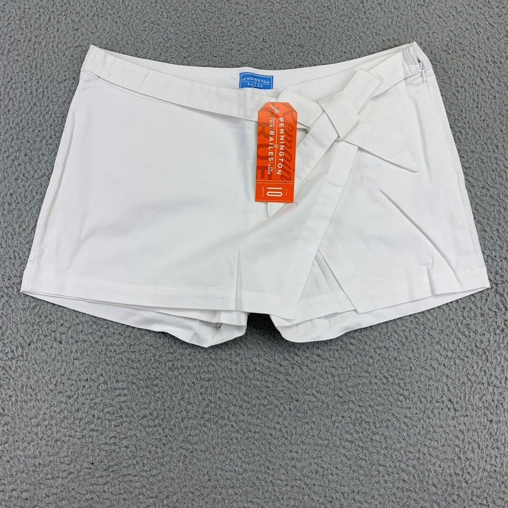 NWT Pennington & Bailes Skorts‎ Women's Size 10 White Tennis Golf Activewear